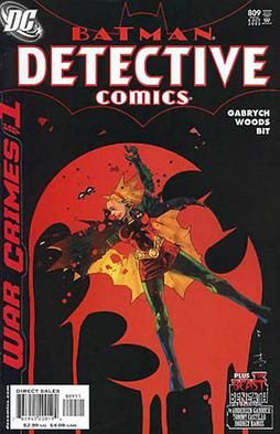 Detective Comics #809 (2005) 표지의 스테파니 브라운. Jock의 그림.