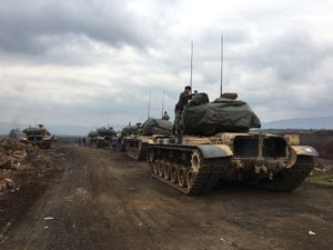 2018년 아프린 공세 중 터키 군의 증원 병력