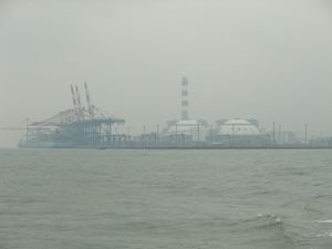 하이창 구 동남쪽 곶의 항만 시설