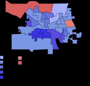 2020년 미국 대통령 선거 워런 구역별 결과