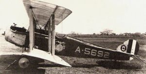 1922년경 도미니카 공화국 산토 도밍고에 있는 Vought VE-7F (VO-1M)