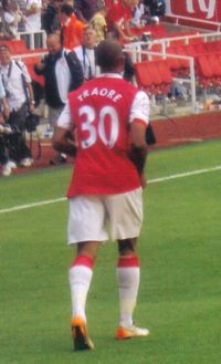 2008년 아스널에서 뛰고 있는 트라오레