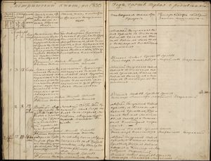 1850년 1월 3일(구력) 소피야의 출생을 기록한 출생 등록부 발췌본(러시아어 키릴 문자).