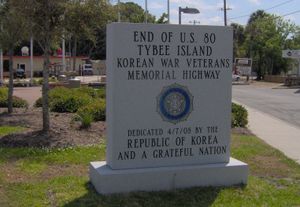 타비 섬의 US 80 종점