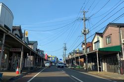 가미마치 상점가의 아케이드(합병 후 2020년 3월 촬영)