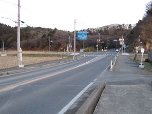 설치되어 있던 대행 버스 승강장