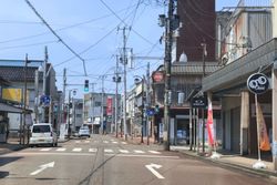 선로드 미야마치 상점가(2020년 4월)