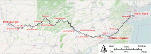 펜실베이니언 열차 노선도