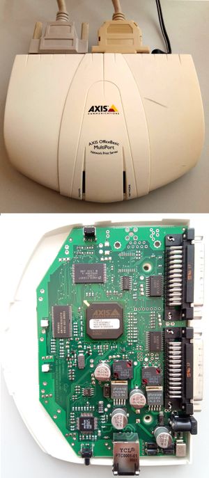 액시스 5600/5800 네트워크 프린트 서버는 1990년대와 2000년대 초반 액시스 사업의 강력한 확장을 촉진했다.