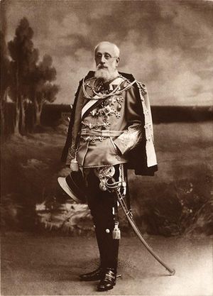 늙은 모습으로 묘사된 알렉산드르 푸시킨(시인의 아들)은 30대에 브론니치에서 농민 개혁을 시행했다.