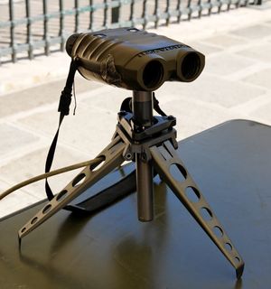 Vector laser range finder binoculars.