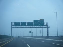 우산터우IC 북쪽의 포모사 고속도로