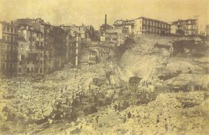 상 벤투의 발굴, 도시 쇠퇴 및 건설 현장