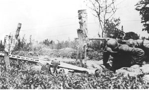 노르망디 전투 중 괴츠 폰 베를리힝겐 사단 병사