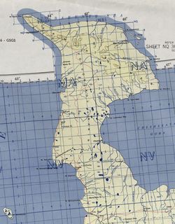 카닌반도 - 미국 육군 지도 1956