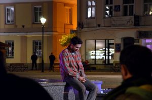 도로친스키가 2013년 사노크에서 촬영 중