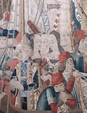 브루투스와 이노겐 ( 태피스트리, 현재 사라고사 구세주 대성당 소재)