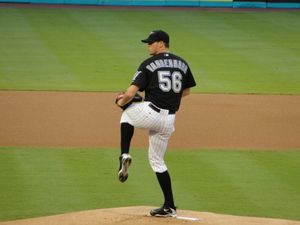 2009년 플로리다 말린스 소속의 릭 판 덴 휘르크