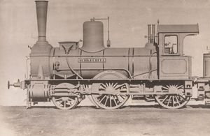 AG 불칸 슈테틴에서 건조된 초기 증기 기관차 중 하나, 1869년.