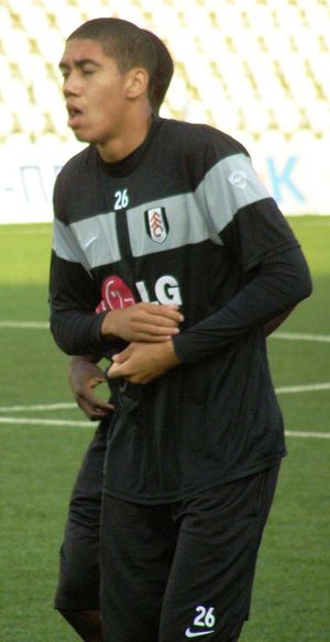 2009년 풀럼에서 워밍업 중인 스몰링