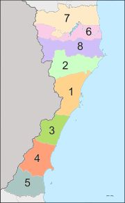 8개 암프의 지도