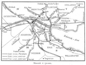 1899년의 트램 노선 혼합