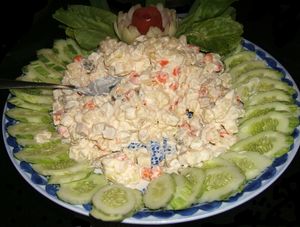 베트남 하노이의 러시아식 샐러드