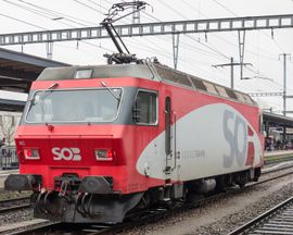 이전 SOB 도색의 SLM Re 456