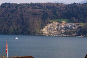 볼링겐 사암 채석장 (뷜흐베르크에서) 볼링겐에서 바라본 모습