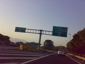 20km 지점의 A16과의 분기점