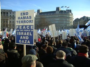 영국 런던에서 전쟁 반대 시위