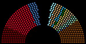 각 선거구의 최다 득표 정당과 그 득표율