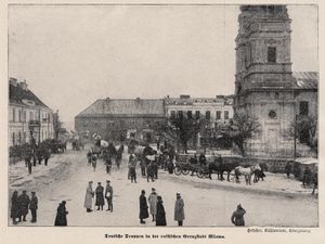 제1차 세계 대전 중 독일 점령 하의 므와바 시가지