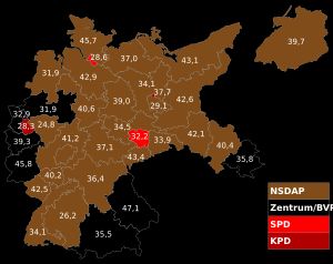 각 선거구의 최다 득표 정당과 득표율