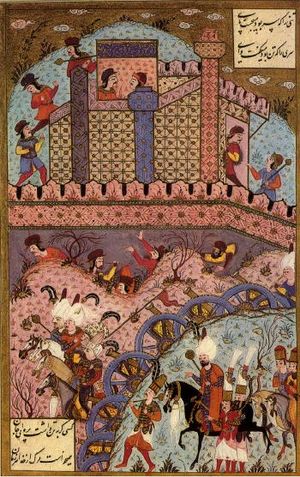 헝가리에서 이슈톨니 벨그라드(아마도 세케슈페헤르바르)를 포위한 오스만 군인