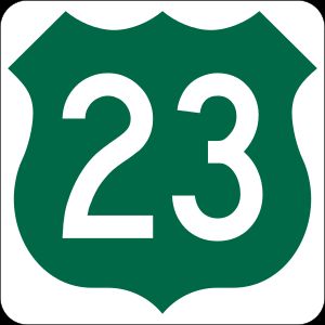 1993년 이전 플로리다에서 사용된 US 23 방패