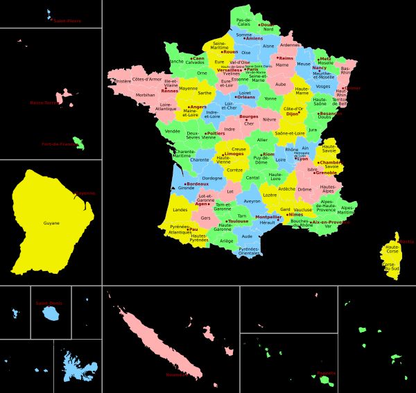 프랑스 항소법원의 관할 구역