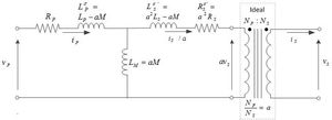 그림 3 비이상 변압기 등가 회로