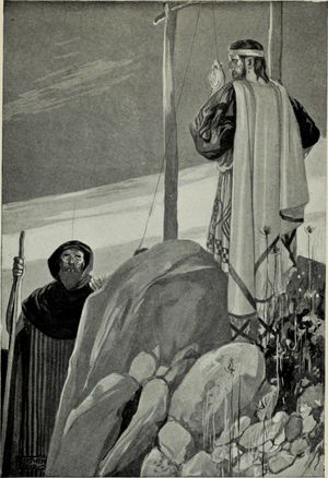 마나워단이 쥐를 매달고 있다