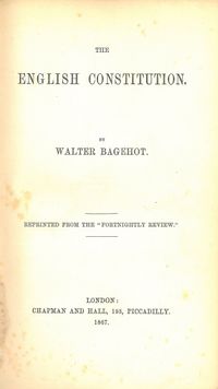 영국 헌법 초판 (1867년)