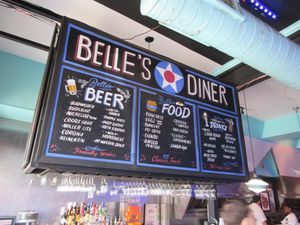 뉴올리언스의 식당에 있는 메뉴판