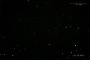 고유운동을 보여주는 티가든의 별. 2년 간격으로 촬영했다.