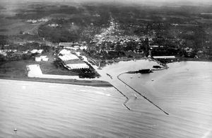 테갈의 항공 사진(시기 불명)