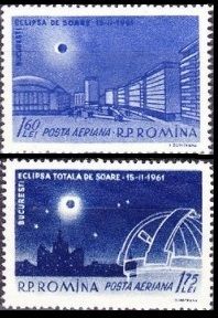 루마니아가 이 개기일식을 위해 발행한 우표