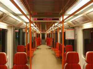 메트로 M1 객차 내부