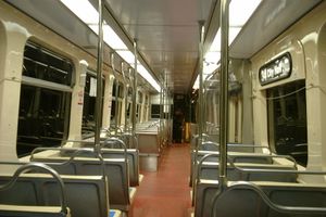 34번 노선 전차 내부
