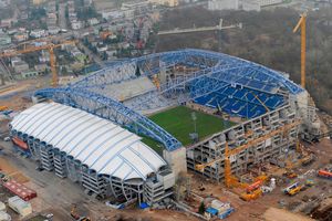 2009년 개조 중인 경기장