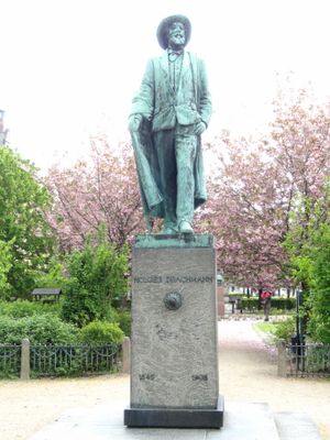 코펜하겐의 프레데릭스베르에 있는 홀게르 드라크만의 동상, 한스 크리스티안 홀터