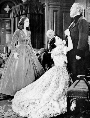 노마 시어러, 모린 오설리반, 그리고 찰스 로턴은 배릿 오브 윔폴 스트리트에서