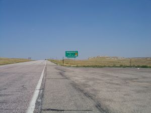 20번 국도가 와이오밍주에서 네브래스카주로 진입